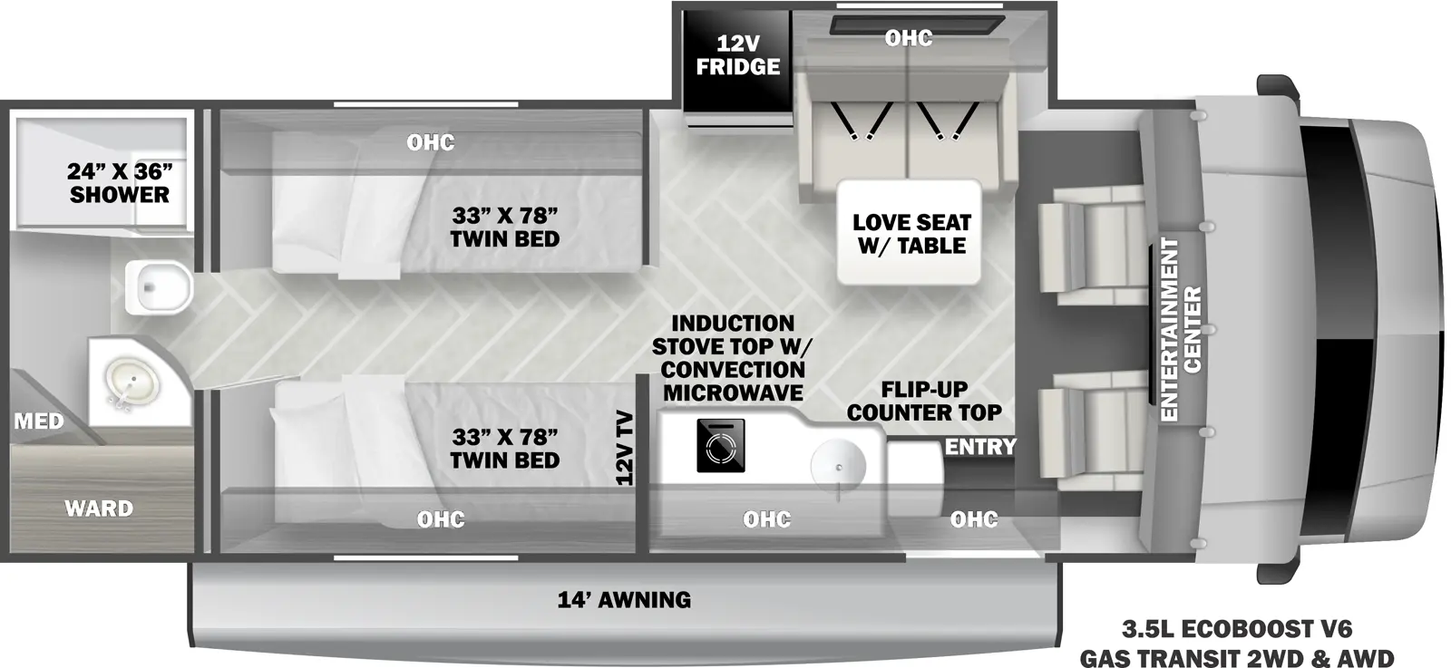 Sunseeker Ts TS2370 Floorplan